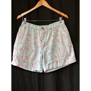 Chubbies Men’s Chino Shorts 5 1/2” inseam 3 Pocket L Flamingo Summer Fun Preppy